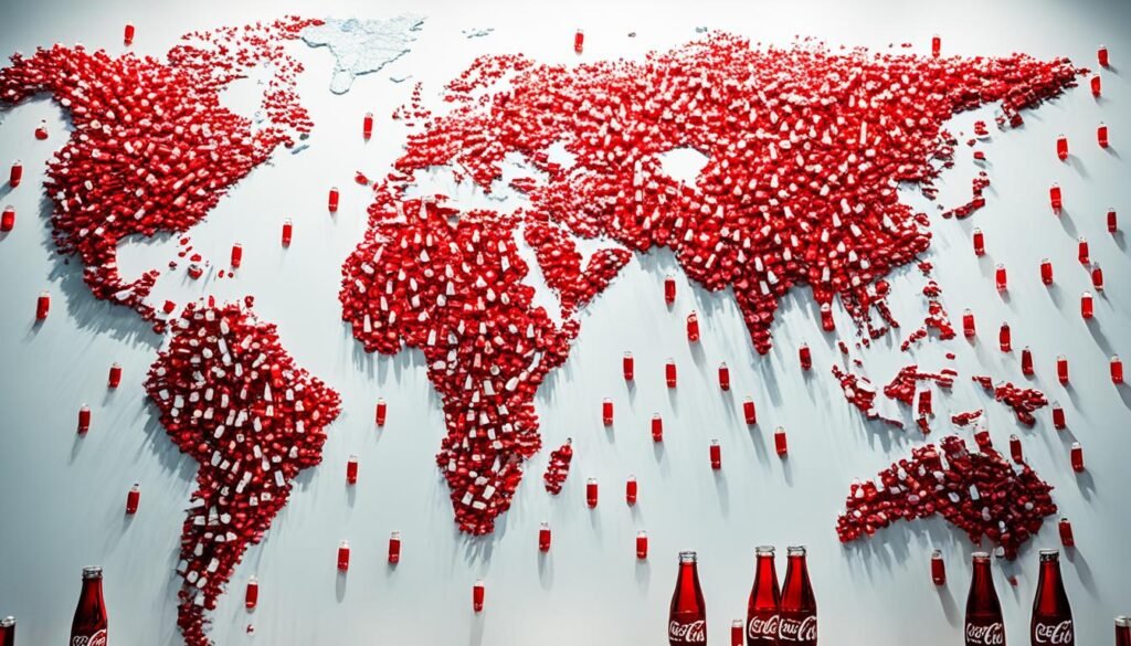 alcance global de Coca-Cola